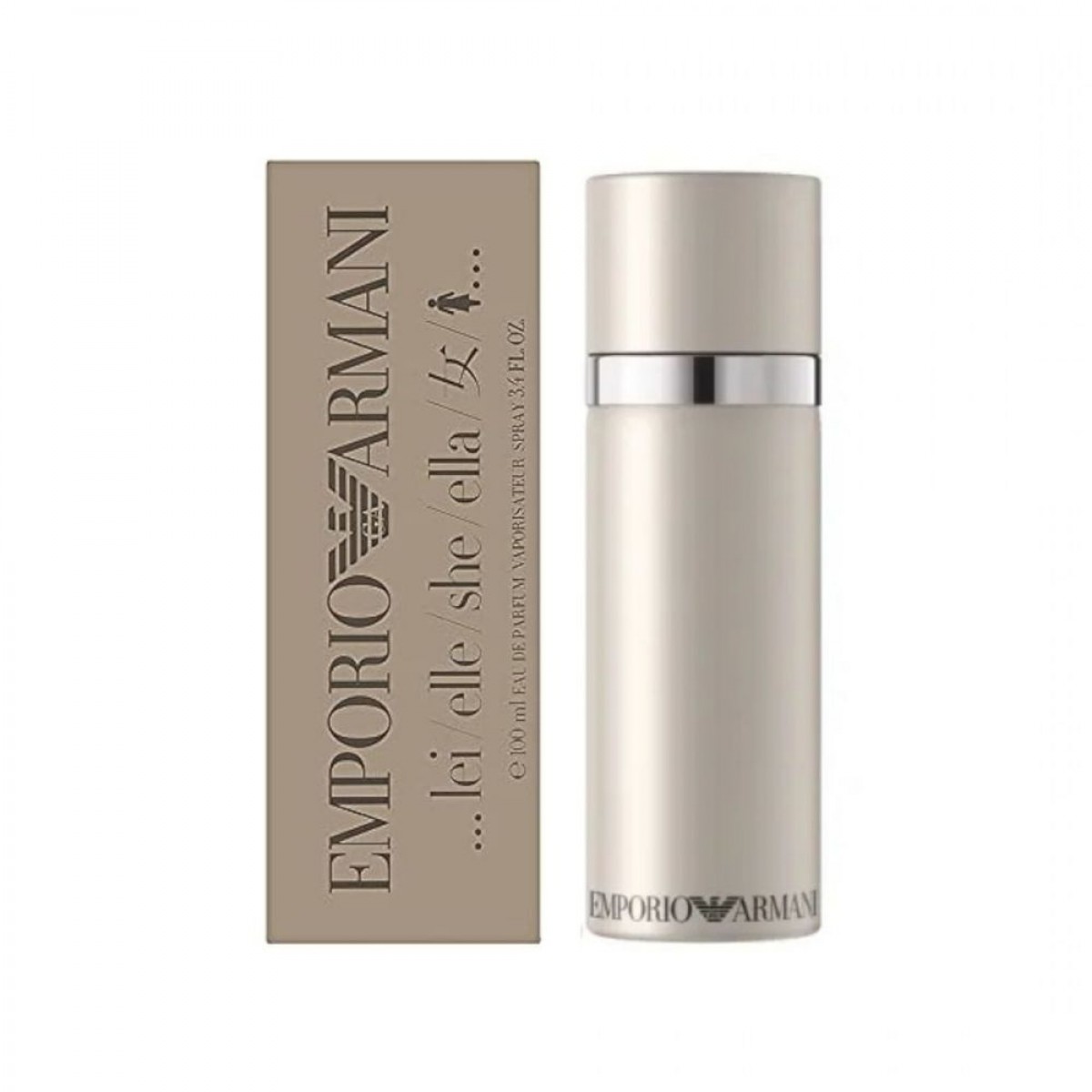 Perfume Emporio Armani She Eau de Parfum 100 ml mujer Frasco Emporio Armani She Eau de Parfum 100 ml en vidrio mate cilíndrico