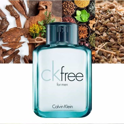 CK Free Eau de Toilette de Calvin Klein, frasco azul rectangular ck-free-eau-de-toilette-calvin-klein-hombre