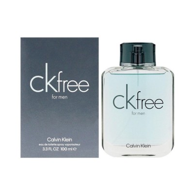CK Free Eau de Toilette de Calvin Klein, frasco azul rectangular ck-free-eau-de-toilette-calvin-klein-hombre