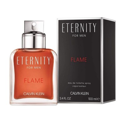 Eternity Flame for Men Eau de Toilette de Calvin Klein, frasco rojo fuego eternity-for-men-flame-eau-de-toilette-calvin-klein-hombre