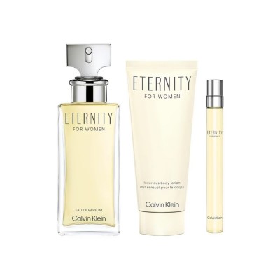 Set Regalo Eternity, Eau de Parfum 100ml + loción + espray de viaje set-eternity-for-women-eau-de-parfum-locion-espray-calvin-klein-mujer