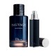 Dior Sauvage Eau de Parfum set 100 ml + Mini frasco recargable 10 ml Set Dior Sauvage Eau de Parfum 100 ml + Mini frasco 10 ml perfume hombre