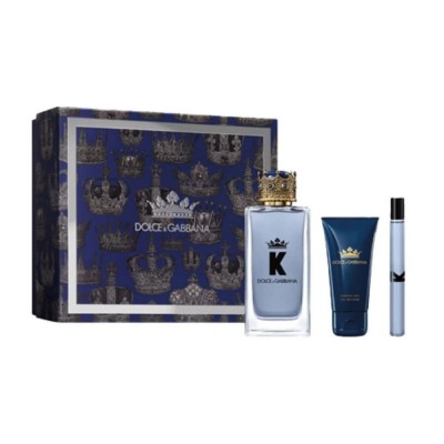 Set Dolce & Gabbana K EDT hombre 100 ml + Gel + Mini espray set dolce gabbana k edt hombre 100ml gel bano mini espray