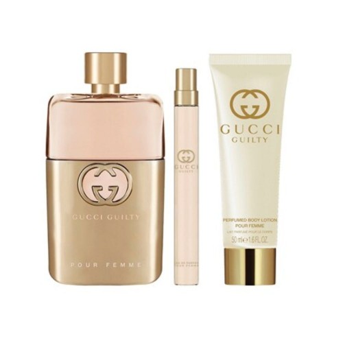 Gucci Guilty Pour Femme Set Regalo Eau de Parfum 90 Ml. + Mini 10 Ml. + Loción Corporal 50 Ml.