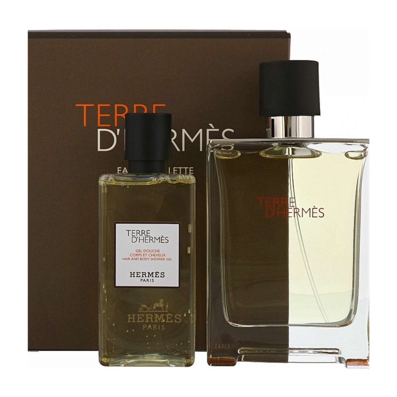 Terre D' Hermès Set Regalo EDT 100 Ml. + Gel de Baño  80 Ml.