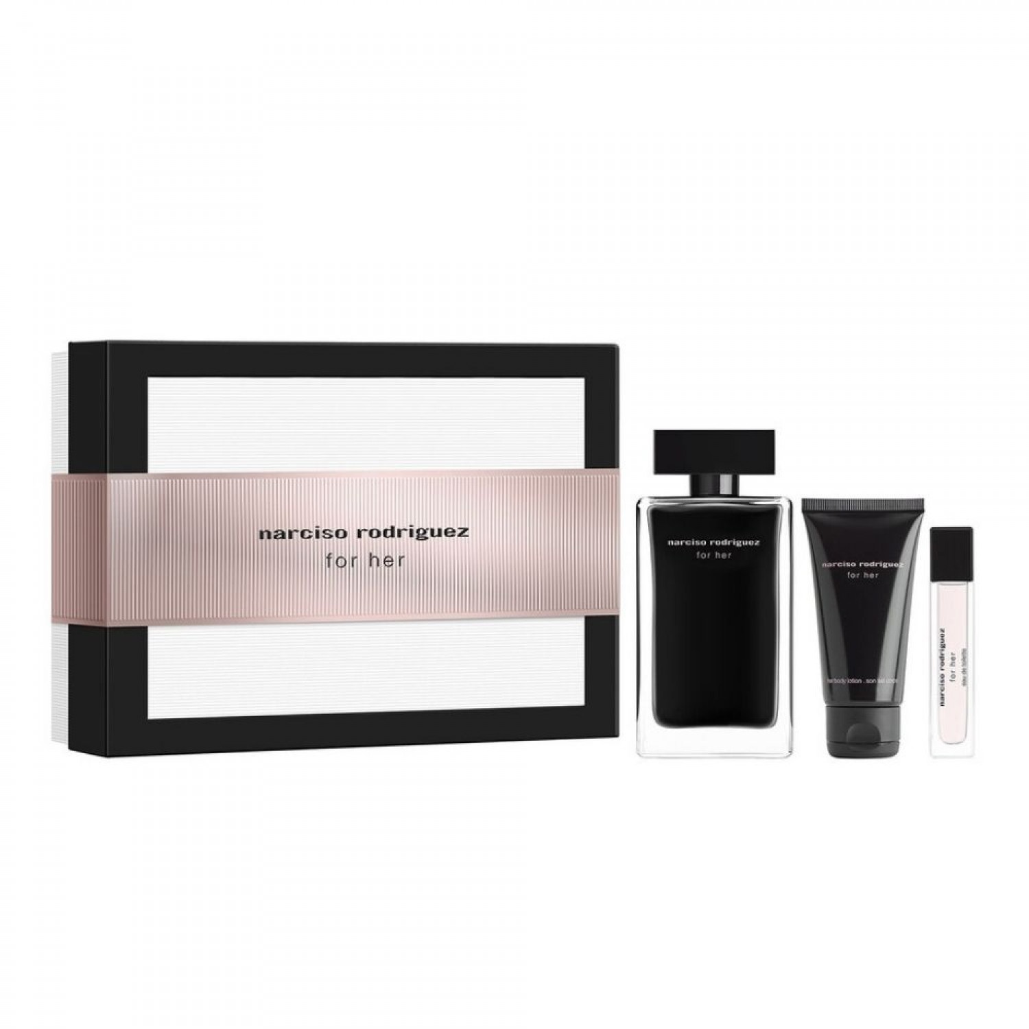 Set de Regalo For Her Eau de Toilette 100 Ml. + Loción Corporal 50 Ml. + Mini Espray 10 Ml. Set de Regalo For Her Eau de Toilette 100 Ml. + Loción Corporal 50 Ml. + Mini Espray 10 Ml.