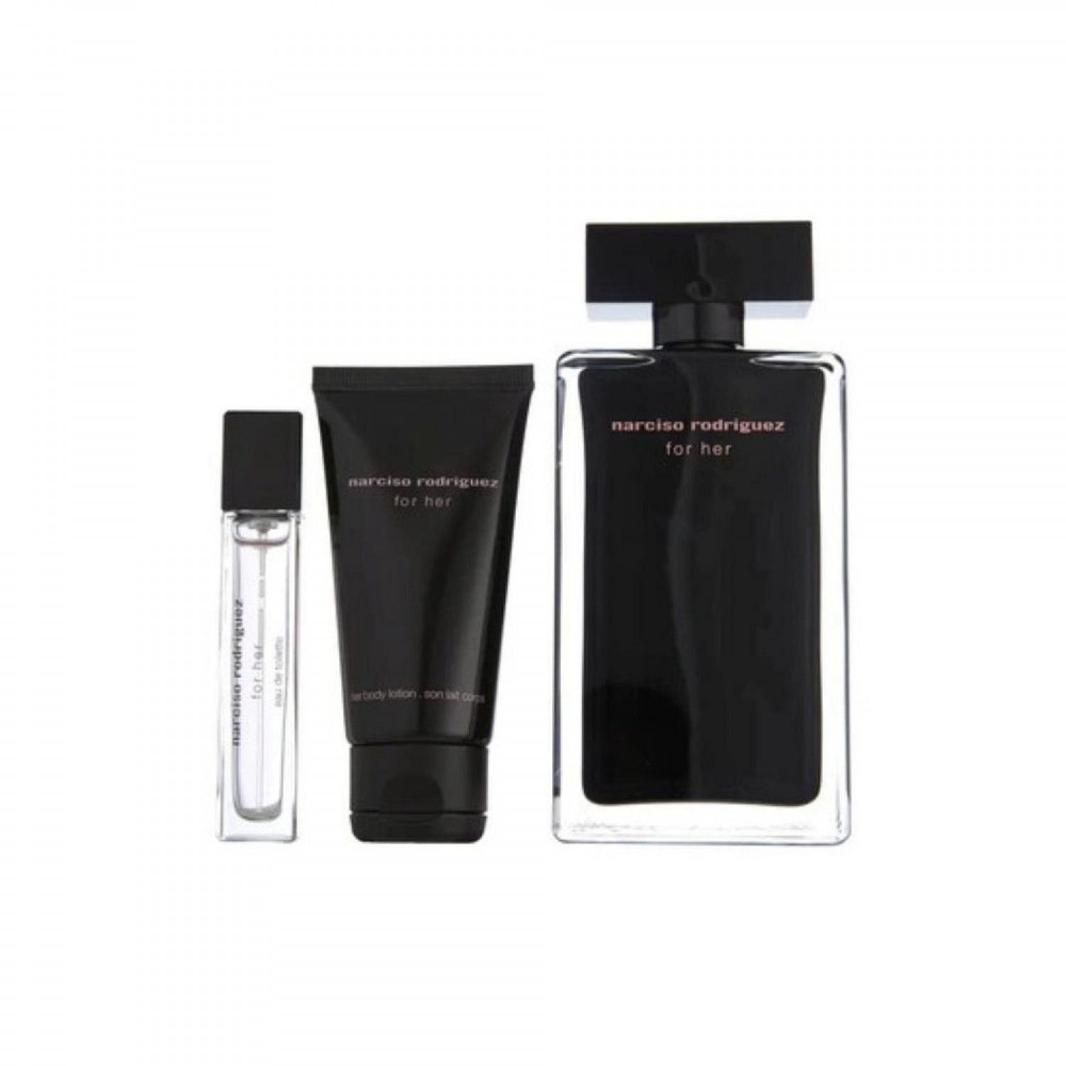 Set de Regalo For Her Eau de Toilette 100 Ml. + Loción Corporal 50 Ml. + Mini Espray 10 Ml. Set de Regalo For Her Eau de Toilette 100 Ml. + Loción Corporal 50 Ml. + Mini Espray 10 Ml.