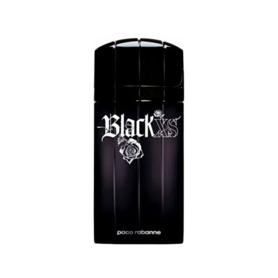 Black XS Eau de Toilette de Paco Rabanne, frasco negro con rosa tatuada black-xs-eau-de-toilette-paco-rabanne-hombre