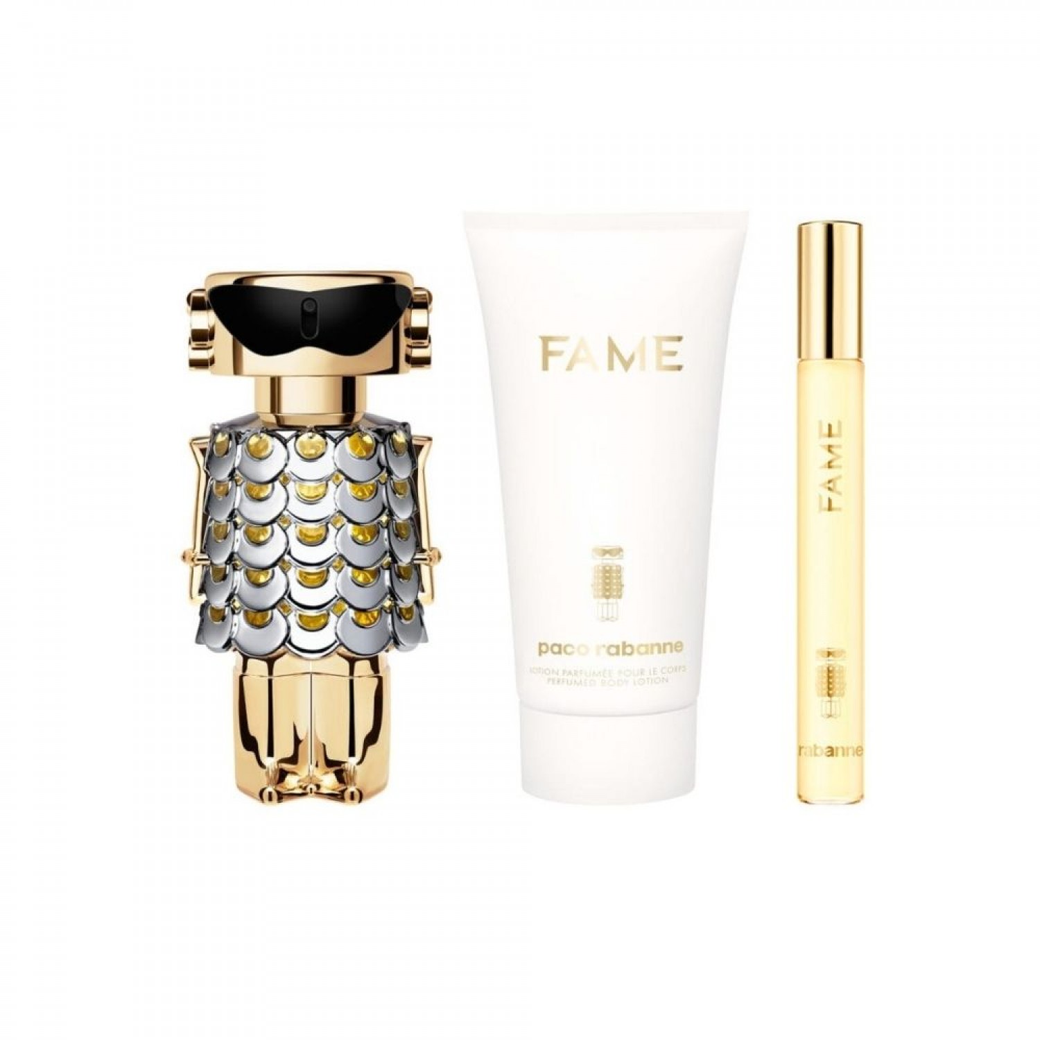 Set Regalo Fame Eau de Parfum 50 Ml. + Loción Corporal 50 Ml. + Espray Viaje 10 Ml.