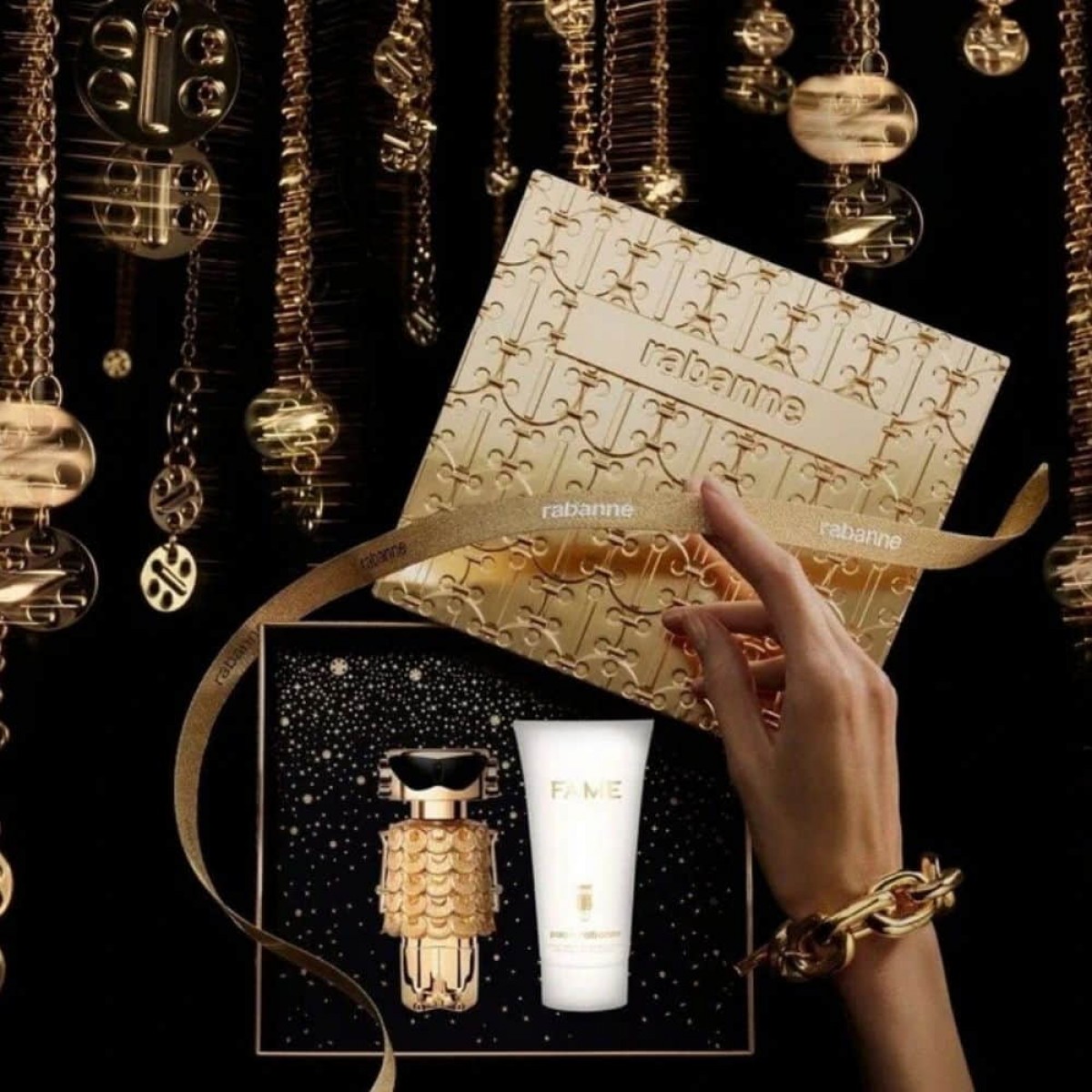 Set Regalo Fame Intense Eau de Parfum 50 ml + Loción Corporal 75 ml – Perfume floral ambarado Paco Rabanne mujer Set Regalo Fame Intense Eau de Parfum 50 ml + Loción Corporal 75 ml para mujer