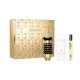 Set Regalo Fame 50 ml + Loción 75 ml + Espray Viaje 10 ml – Perfume Paco Rabanne mujer Set Regalo Fame Parfum 50 ml + Loción Corporal 75 ml + Espray Viaje 10 ml para mujer
