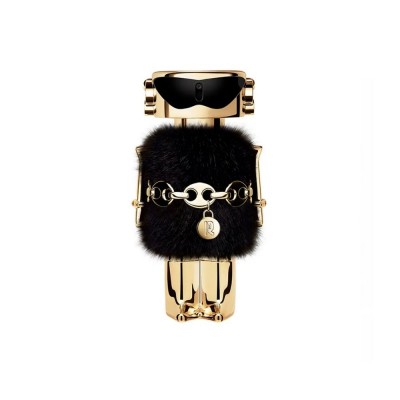 Fame The Couture Edition de Paco Rabanne, frasco-robot con vestido de pelo negro fame-the-couture-edition-eau-de-parfum-paco-rabanne-mujer