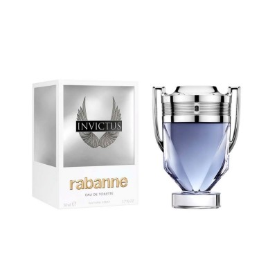 Invictus Eau de Toilette 50 ml – Perfume fresco y portátil Paco Rabanne Invictus Eau de Toilette 50 ml para hombre