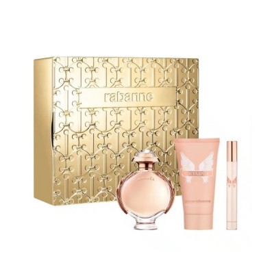 Set Regalo Olympéa Eau de Parfum 50 ml + Loción Corporal 75 ml + Mini Espray 10 ml para mujer