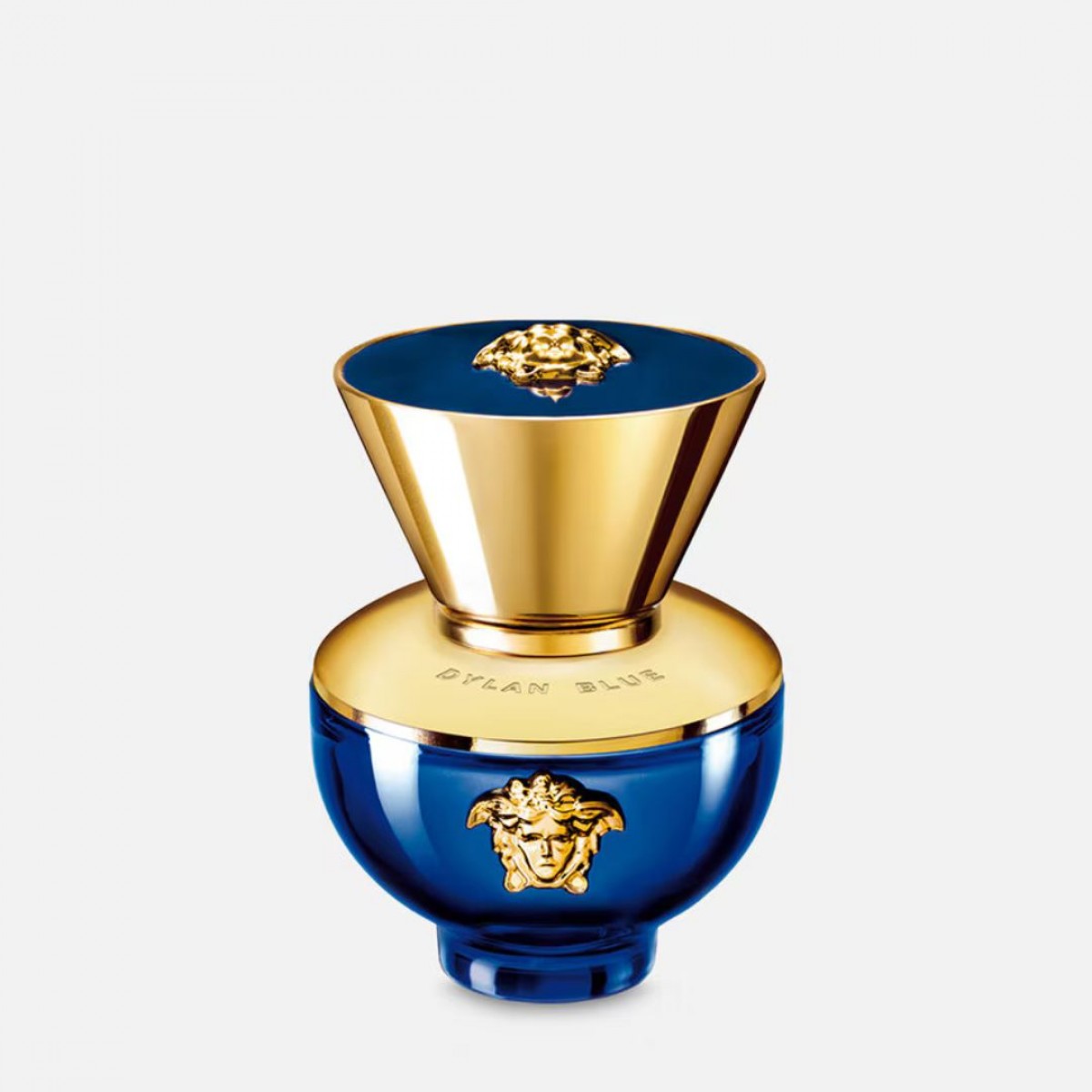 Versace Dylan Blue Pour Femme Eau de Parfum 50 ml detalle frasco Versace Dylan Blue Pour Femme Eau de Parfum 50 ml fragancia femenina