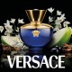 Versace Dylan Blue Pour Femme Eau de Parfum 50 ml detalle frasco Versace Dylan Blue Pour Femme Eau de Parfum 50 ml fragancia femenina