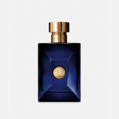 Versace Dylan Blue Pour Homme Eau de Toilette 100 ml detalle frasco Versace Dylan Blue Pour Homme Eau de Toilette 100 ml fragancia masculina