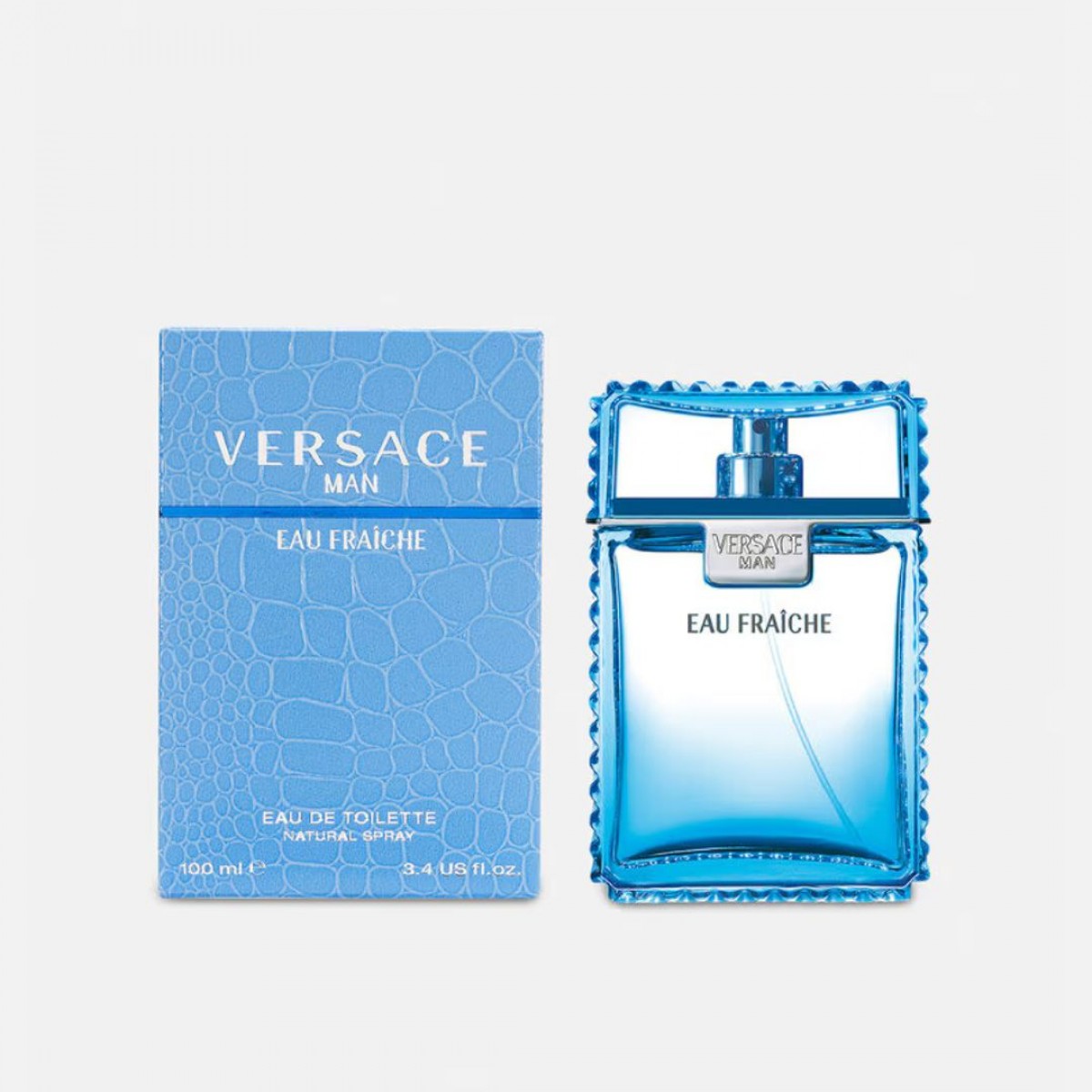 Versace Eau Fraîche Eau de Toilette 100 ml detalle frasco Versace Eau Fraîche Eau de Toilette 100 ml fragancia masculina
