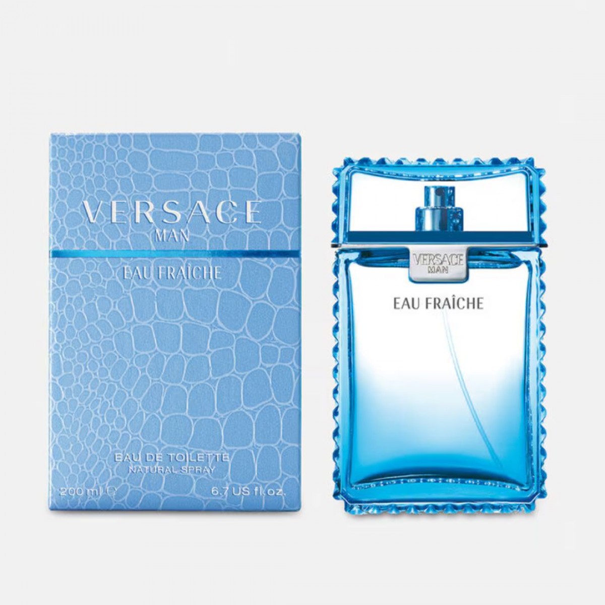 Versace Eau Fraîche Eau de Toilette 200 ml detalle frasco Versace Eau Fraîche Eau de Toilette 200 ml fragancia masculina