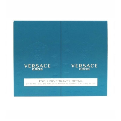 Set regalo Versace Eros Eau de Toilette 30 ml + 30 ml Estuche Versace Eros EDT con dos frascos de 30 ml