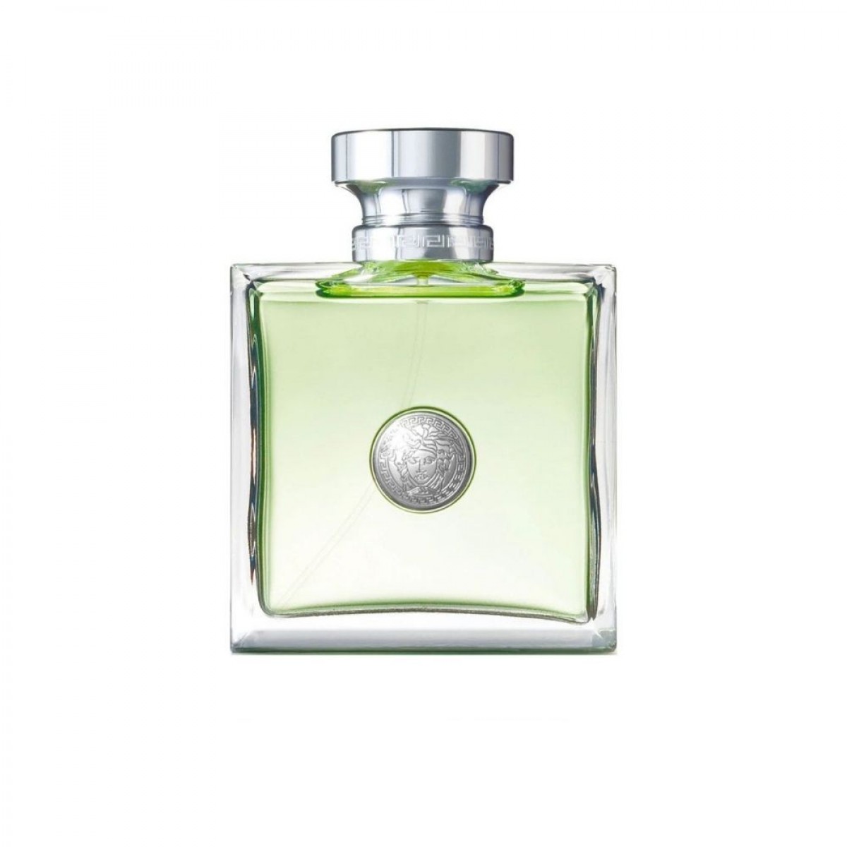  Frasco Versace Versense Eau de Toilette 100 ml con líquido verde claro