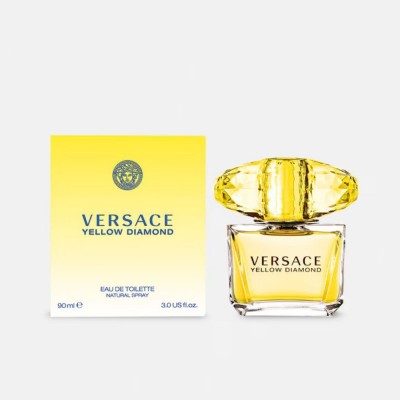 Versace Yellow Diamond Eau de Toilette 90 ml detalle frasco Versace Yellow Diamond Eau de Toilette 90 ml fragancia femenina
